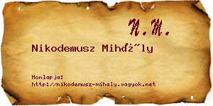 Nikodemusz Mihály névjegykártya